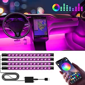 BARRAS LED DECORATIVO PARA PISO INTERIOR DE COCHE