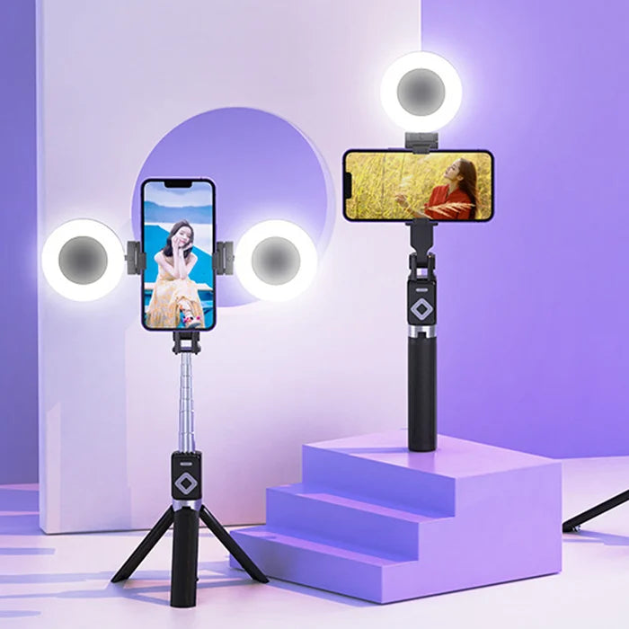 SELFIE STICK + 2 AROS DE LUZ